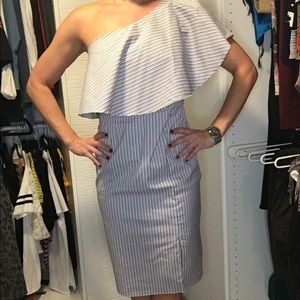 Bar 111 size small cold shoulder stripe dress